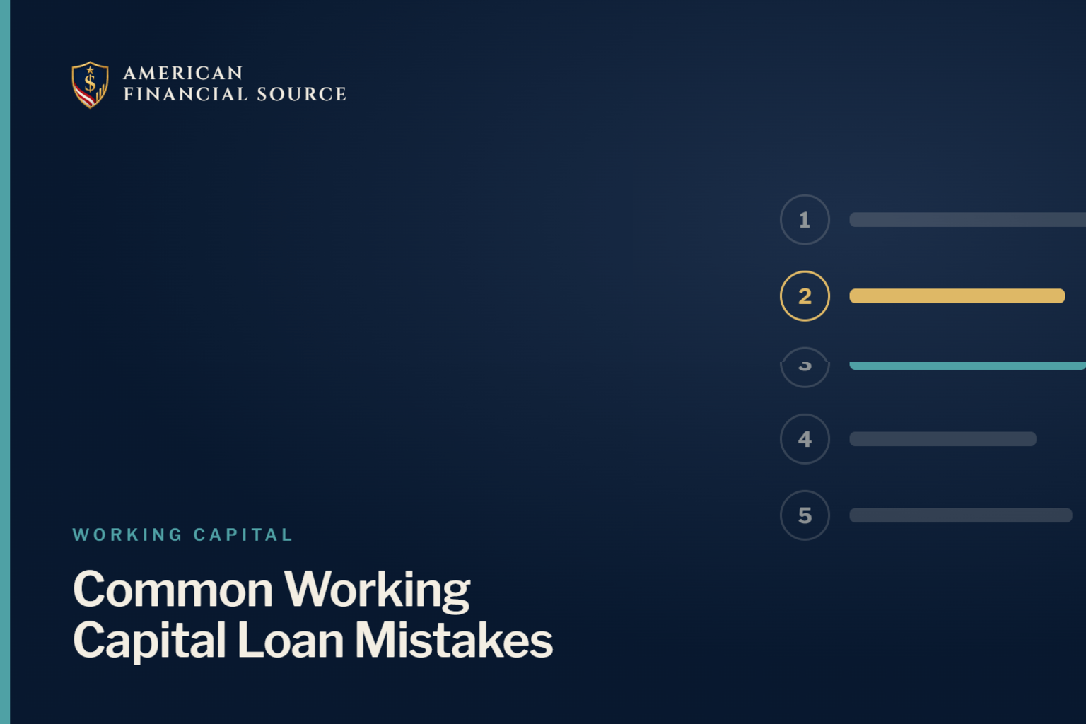 Common Mistakes Businesses Make When Applying for Working Capital Loans — working capital financing illustration