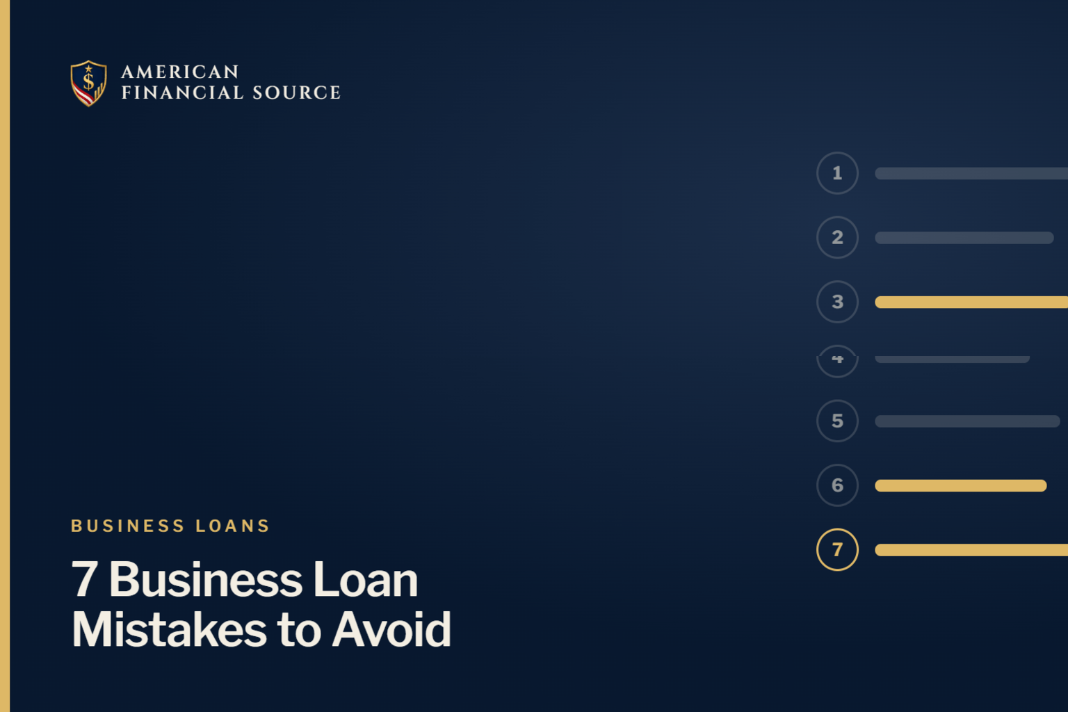 Top 7 Business Loan Mistakes to Avoid Before Applying — small business loan guide illustration