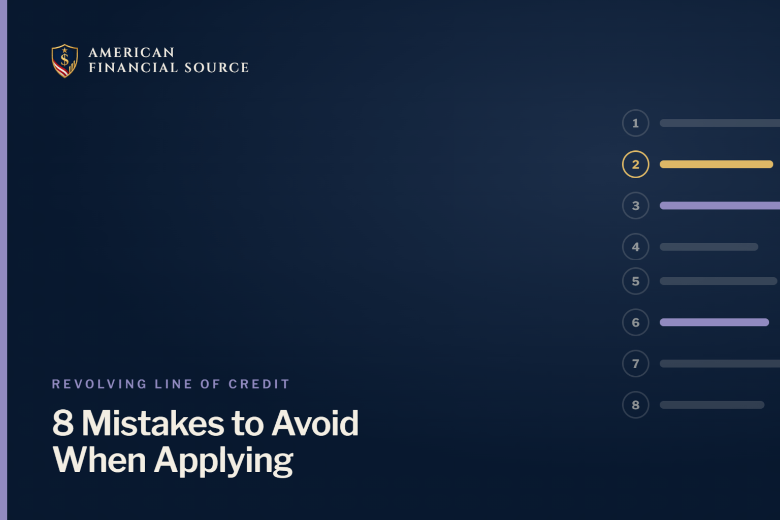8 Mistakes to Avoid When Applying for a Revolving Line of Credit — revolving line of credit illustration